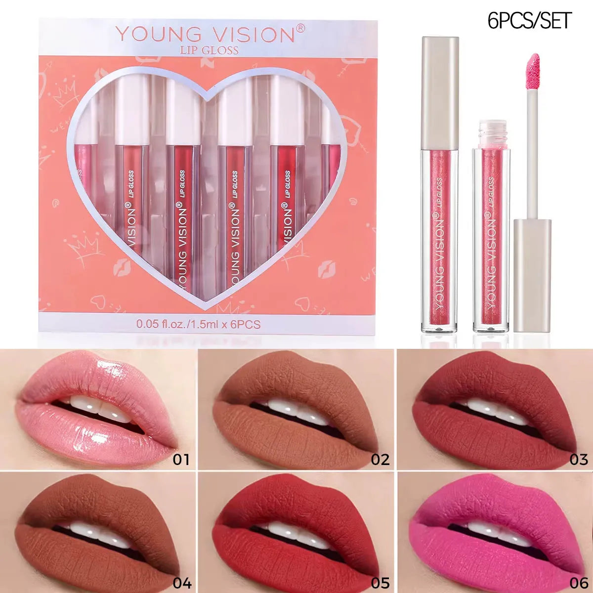 Velvet Matte Waterproof Lip Gloss Set